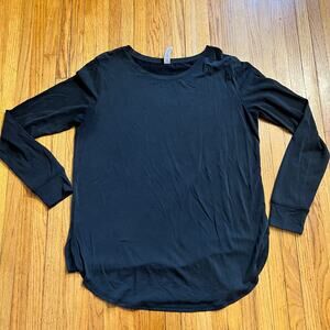 Zyia Active Shirt Womens XL Black Long Sleeve Performance